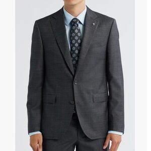 Jack‎ Victor Esprit Wool Suit Jacket Charcoal 44 Regular